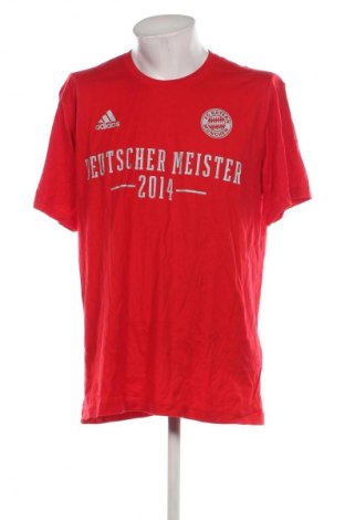 Męski T-shirt Adidas, Rozmiar XXL, Kolor Czerwony, Cena 49,99 zł