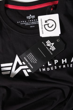 Herren T-Shirt Alpha Industries, Größe M, Farbe Schwarz, Preis € 20,49