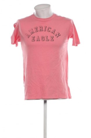 Męski T-shirt American Eagle, Rozmiar XXS, Kolor Różowy, Cena 31,99 zł