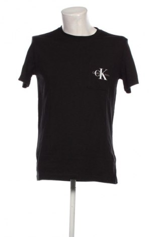 Tricou de bărbați Calvin Klein Jeans, Mărime L, Culoare Negru, Preț 253,29 Lei