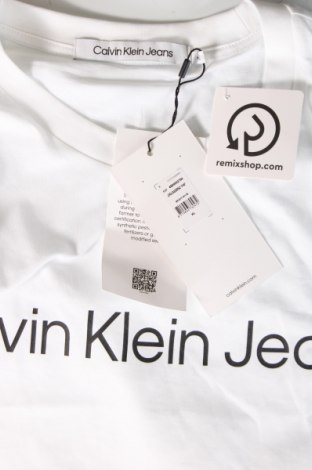 Herren T-Shirt Calvin Klein Jeans, Größe XL, Farbe Weiß, Preis € 23,99