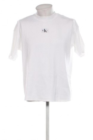 Herren T-Shirt Calvin Klein Jeans, Größe M, Farbe Weiß, Preis € 39,69