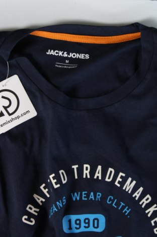 Мъжка тениска Jack & Jones, Размер M, Цвят Син, Цена 35,49 лв.