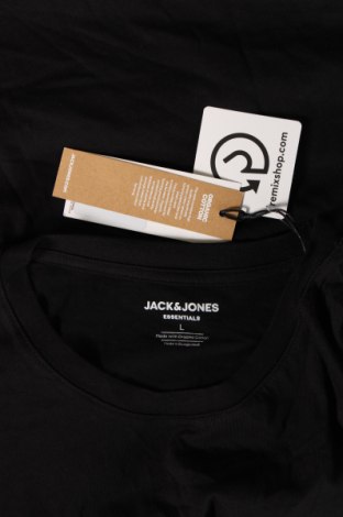 Męski T-shirt Jack & Jones, Rozmiar L, Kolor Czarny, Cena 111,99 zł