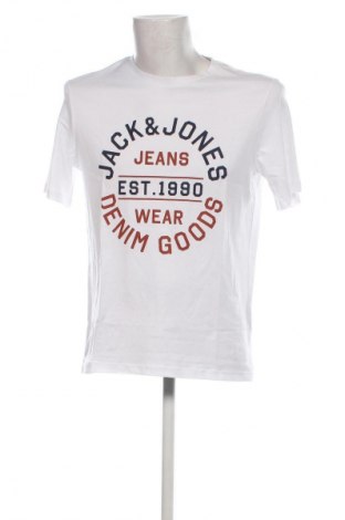 Ανδρικό t-shirt Jack & Jones, Μέγεθος M, Χρώμα Λευκό, Τιμή 14,99 €