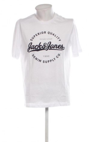 Tricou de bărbați Jack & Jones, Mărime L, Culoare Alb, Preț 69,99 Lei