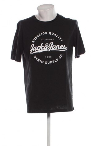 Мъжка тениска Jack & Jones, Размер L, Цвят Черен, Цена 29,99 лв.