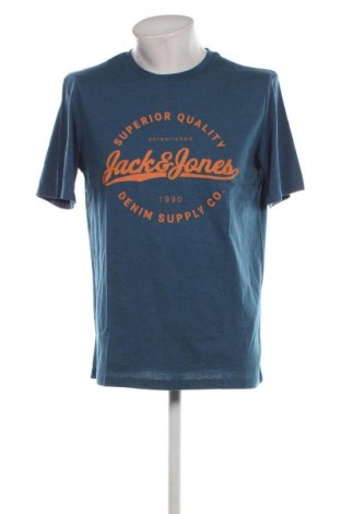 Męski T-shirt Jack & Jones, Rozmiar L, Kolor Niebieski, Cena 39,49 zł