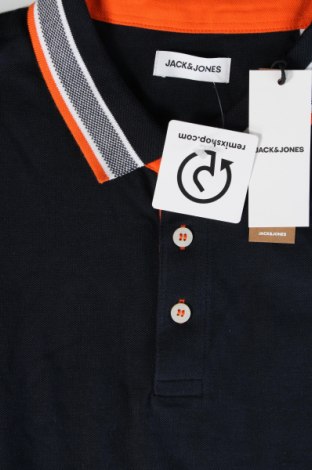 Мъжка тениска Jack & Jones, Размер XXL, Цвят Син, Цена 23,49 лв.