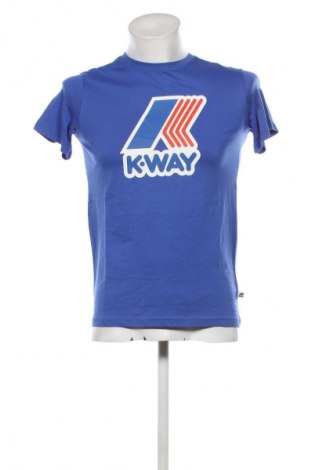 Męski T-shirt K-Way, Rozmiar S, Kolor Niebieski, Cena 182,79 zł