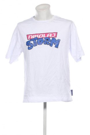 Ανδρικό t-shirt NIKOLAJ STORM, Μέγεθος M, Χρώμα Λευκό, Τιμή 20,99 €