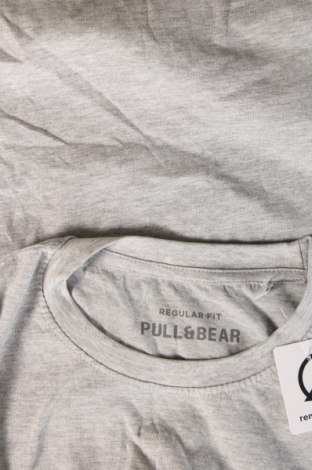 Ανδρικό t-shirt Pull&Bear, Μέγεθος L, Χρώμα Γκρί, Τιμή 6,99 €