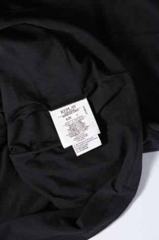 Tricou de bărbați Replay, Mărime L, Culoare Negru, Preț 236,99 Lei