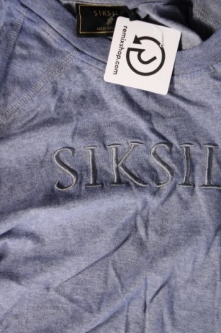 Męski T-shirt SikSilk, Rozmiar M, Kolor Niebieski, Cena 34,99 zł