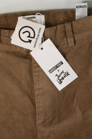 Pantaloni raiați de bărbați About You x Jaime Lorente, Mărime S, Culoare Bej, Preț 91,99 Lei