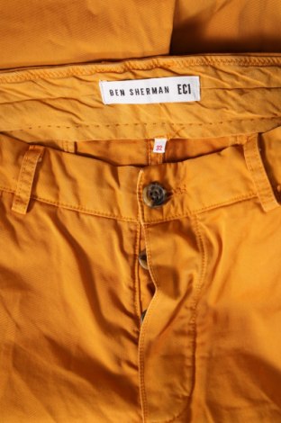 Pantaloni de bărbați Ben Sherman, Mărime M, Culoare Galben, Preț 203,99 Lei