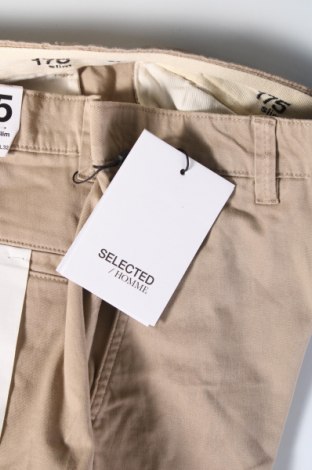 Pantaloni de bărbați Selected, Mărime L, Culoare Bej, Preț 138,99 Lei