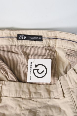 Pantaloni de bărbați Zara, Mărime M, Culoare Bej, Preț 29,99 Lei