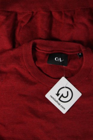 Herrenpullover C&A, Größe M, Farbe Rot, Preis 7,49 €