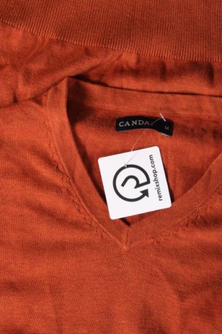 Herrenpullover Canda, Größe M, Farbe Orange, Preis 8,49 €