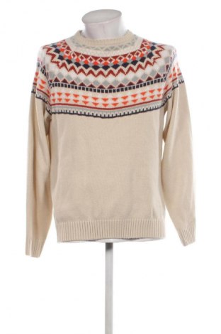 Herrenpullover John Baner, Größe L, Farbe Beige, Preis 9,49 €