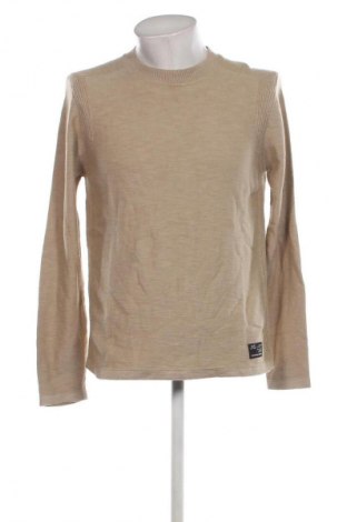 Herrenpullover Q/S by S.Oliver, Größe L, Farbe Beige, Preis 16,49 €