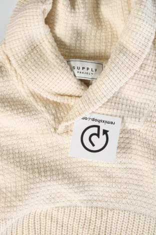 Herrenpullover SUPPLY PROJECT, Größe S, Farbe Ecru, Preis € 8,49