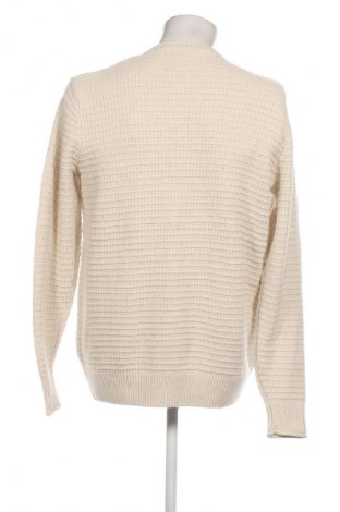 Herrenpullover Tom Tailor, Größe M, Farbe Ecru, Preis 13,99 €