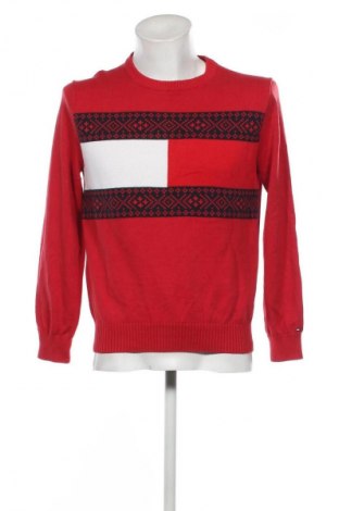 Herrenpullover Tommy Hilfiger, Größe L, Farbe Rot, Preis 37,29 €