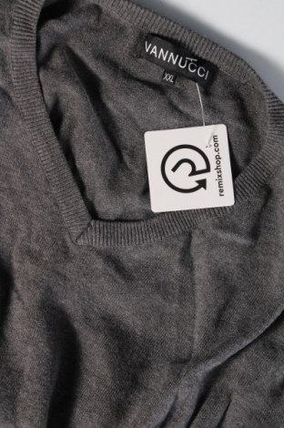 Herrenpullover Vannucci, Größe XXL, Farbe Grau, Preis € 10,99