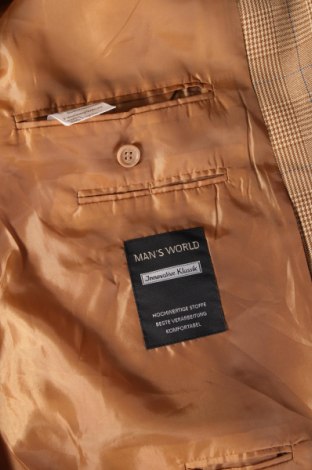 Herren Sakko Man's World, Größe 3XL, Farbe Beige, Preis € 21,99