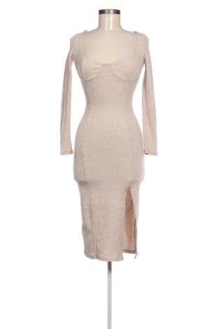 Kleid Bershka, Größe XS, Farbe Beige, Preis € 20,29