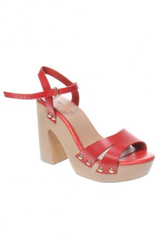 Sandalen Stradivarius, Größe 37, Farbe Rot, Preis 13,26 €