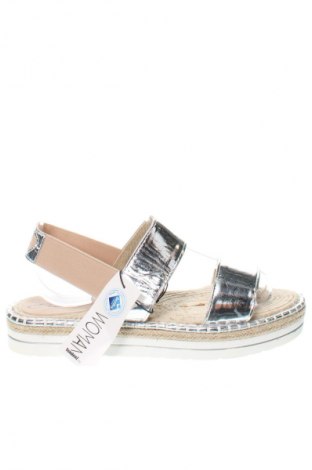 Sandalen Tendenz, Größe 41, Farbe Silber, Preis 14,49 €