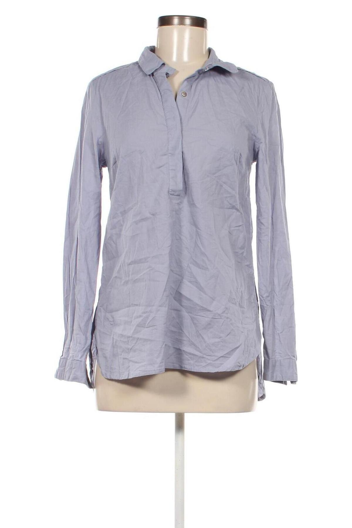 Damen Shirt Peckott, Größe M, Farbe Blau, Preis 3,99 €