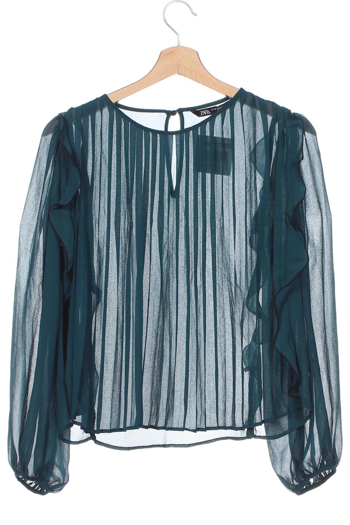 Damen Shirt Zara, Größe XS, Farbe Grün, Preis 3,99 €