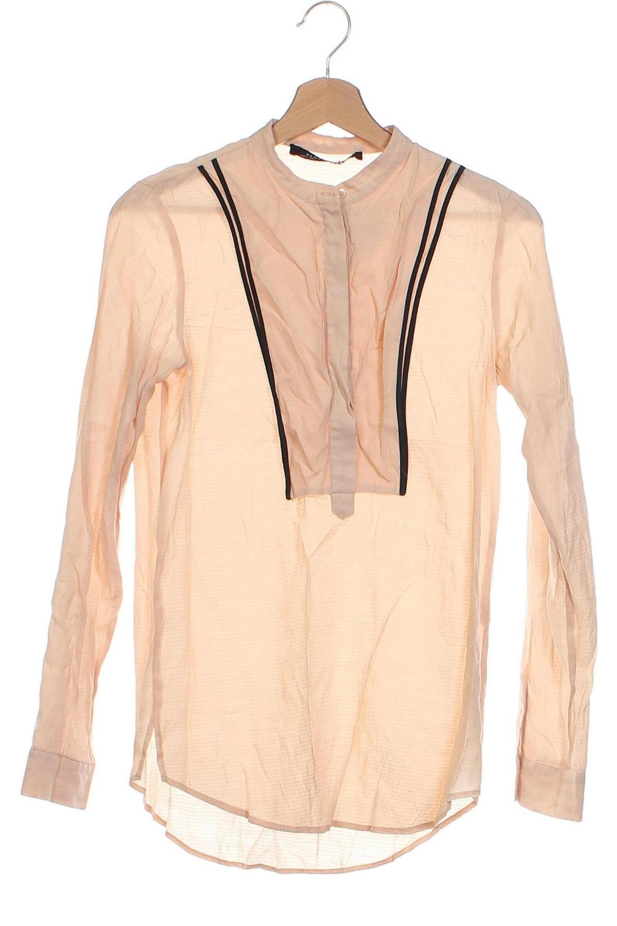 Damen Shirt Zara, Größe XS, Farbe Beige, Preis 4,49 €