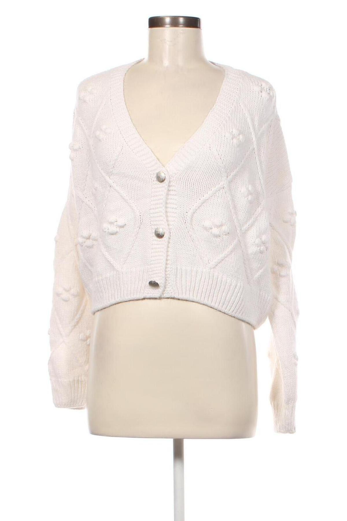 Cardigan de damă Defacto, Mărime M, Culoare Alb, Preț 95,79 Lei