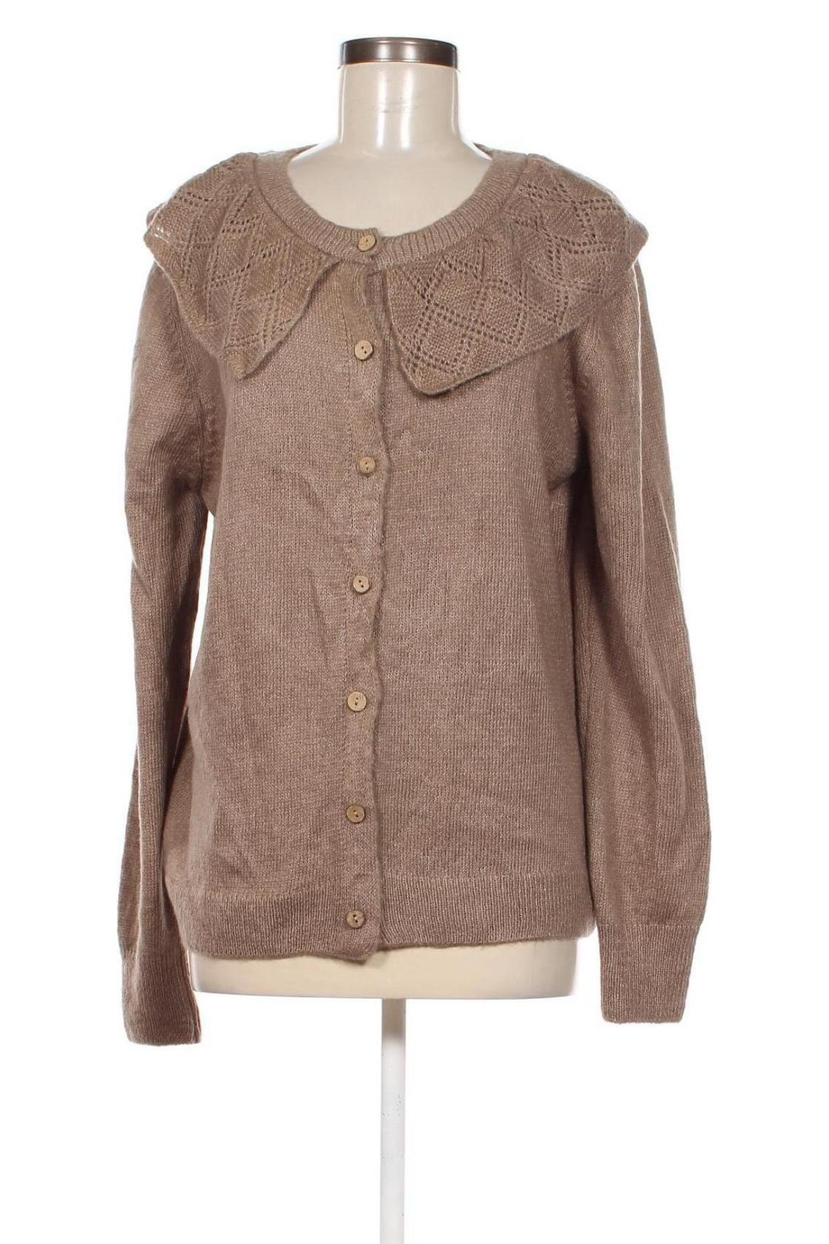 Damen Strickjacke Defacto, Größe L, Farbe Braun, Preis € 8,49