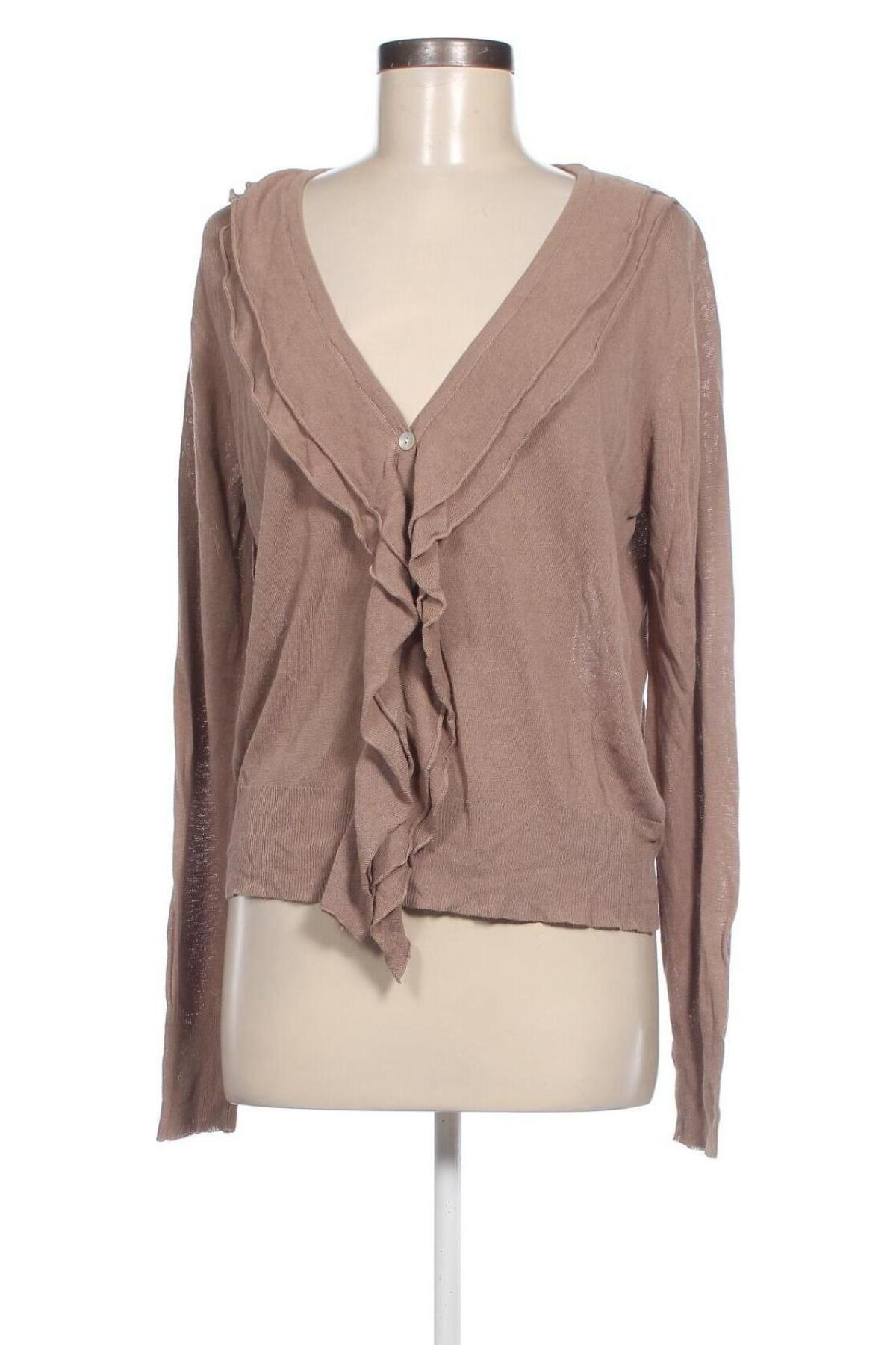 Damen Strickjacke Flash Woman, Größe L, Farbe Beige, Preis € 4,99