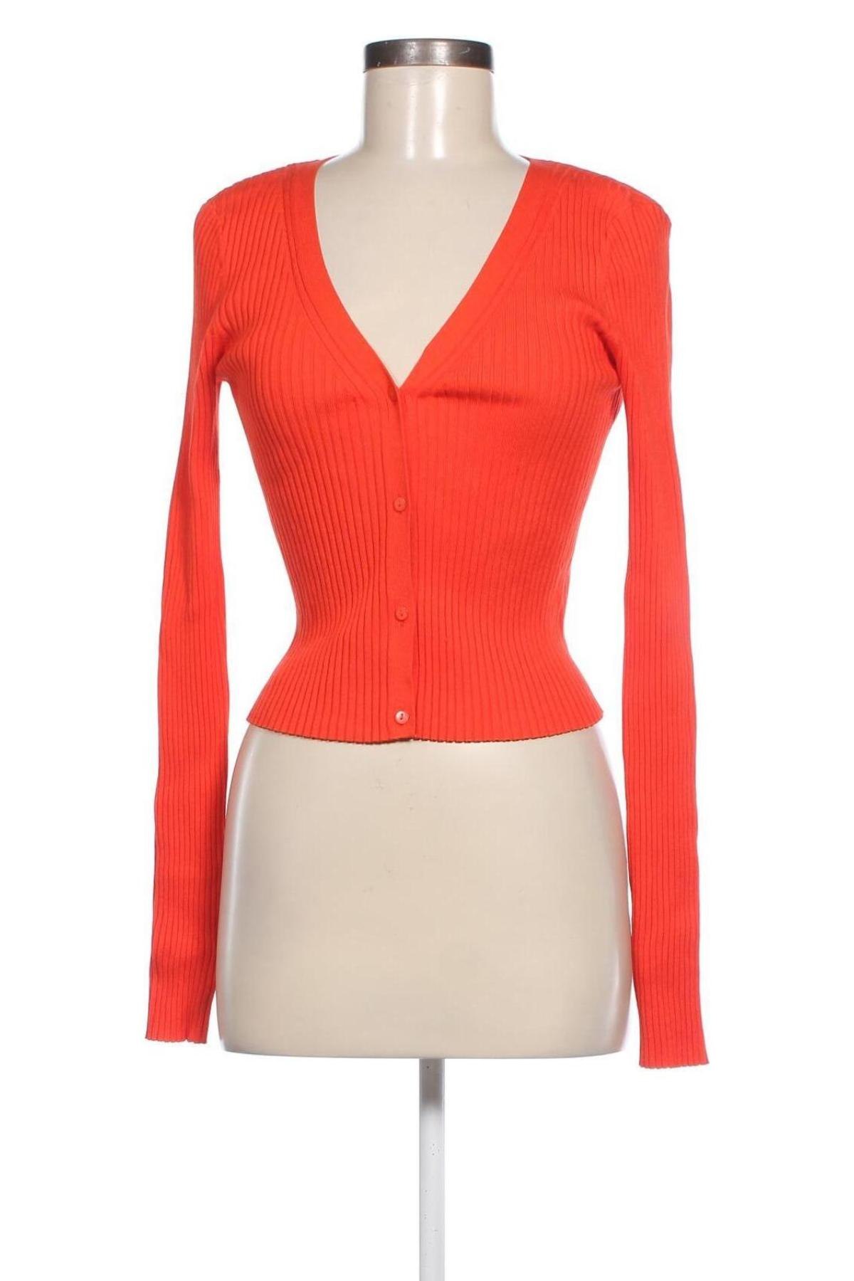 Damen Strickjacke H&M, Größe S, Farbe Orange, Preis 6,99 €