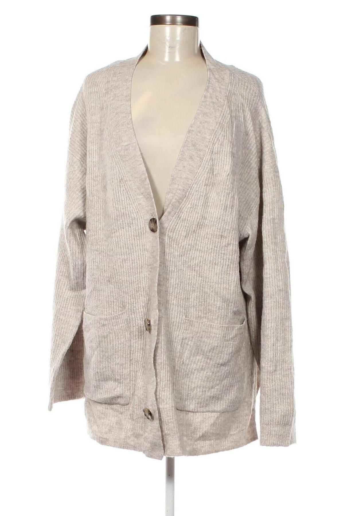 Cardigan de damă H&M, Mărime L, Culoare Bej, Preț 33,99 Lei