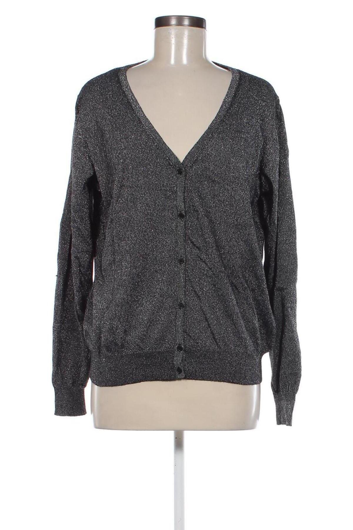 Damen Strickjacke Janina, Größe XL, Farbe Grau, Preis 7,99 €