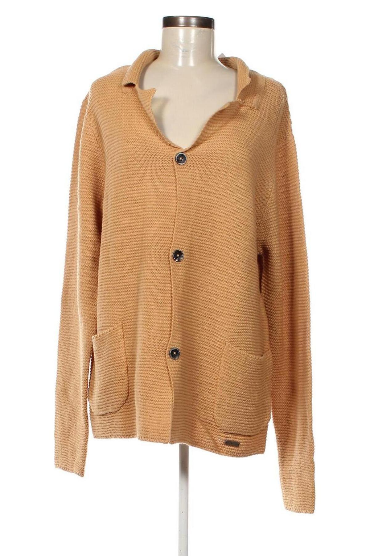 Damen Strickjacke V Italia, Größe XXL, Farbe Braun, Preis 63,29 €