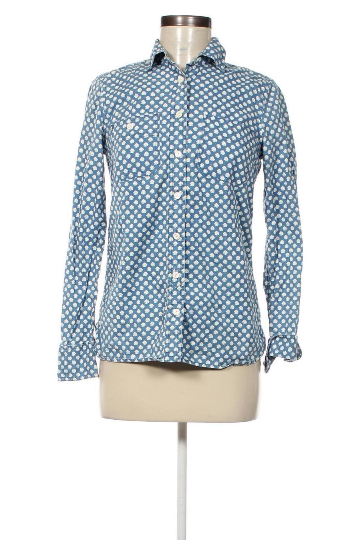 Damenbluse J.Crew, Größe XS, Farbe Blau, Preis € 5,49