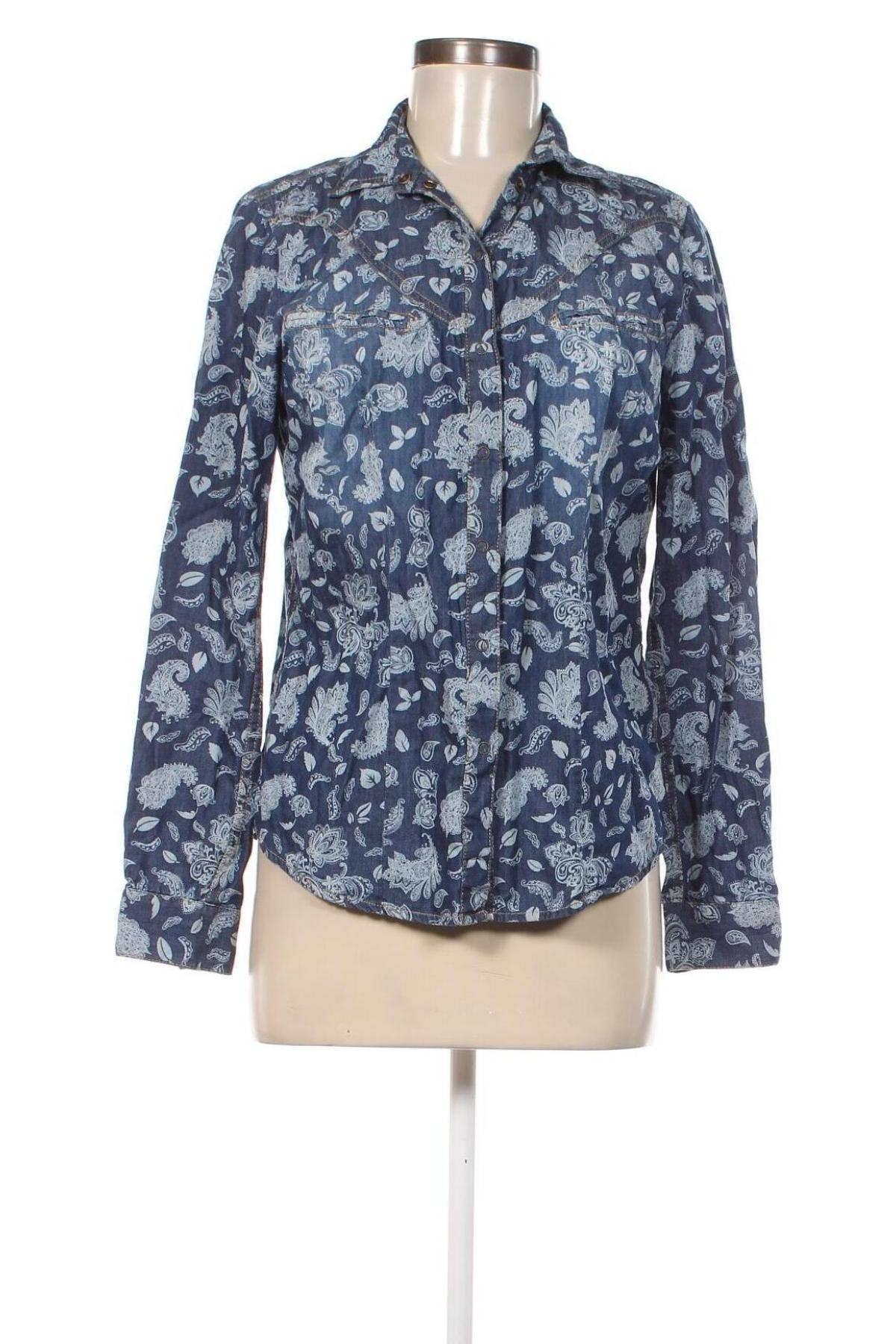 Damenbluse John Baner, Größe M, Farbe Blau, Preis 5,99 €