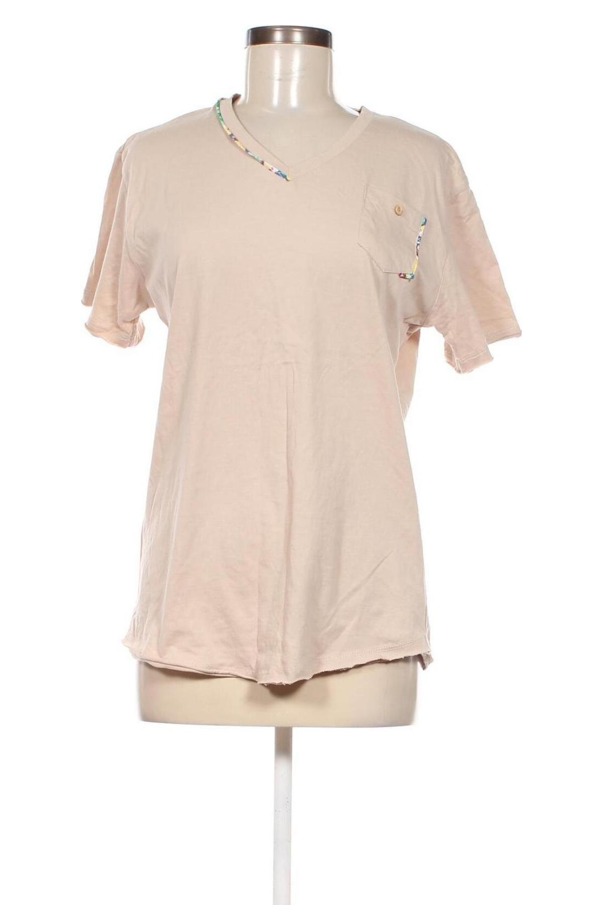 Damen T-Shirt, Größe XXL, Farbe Beige, Preis 6,62 €