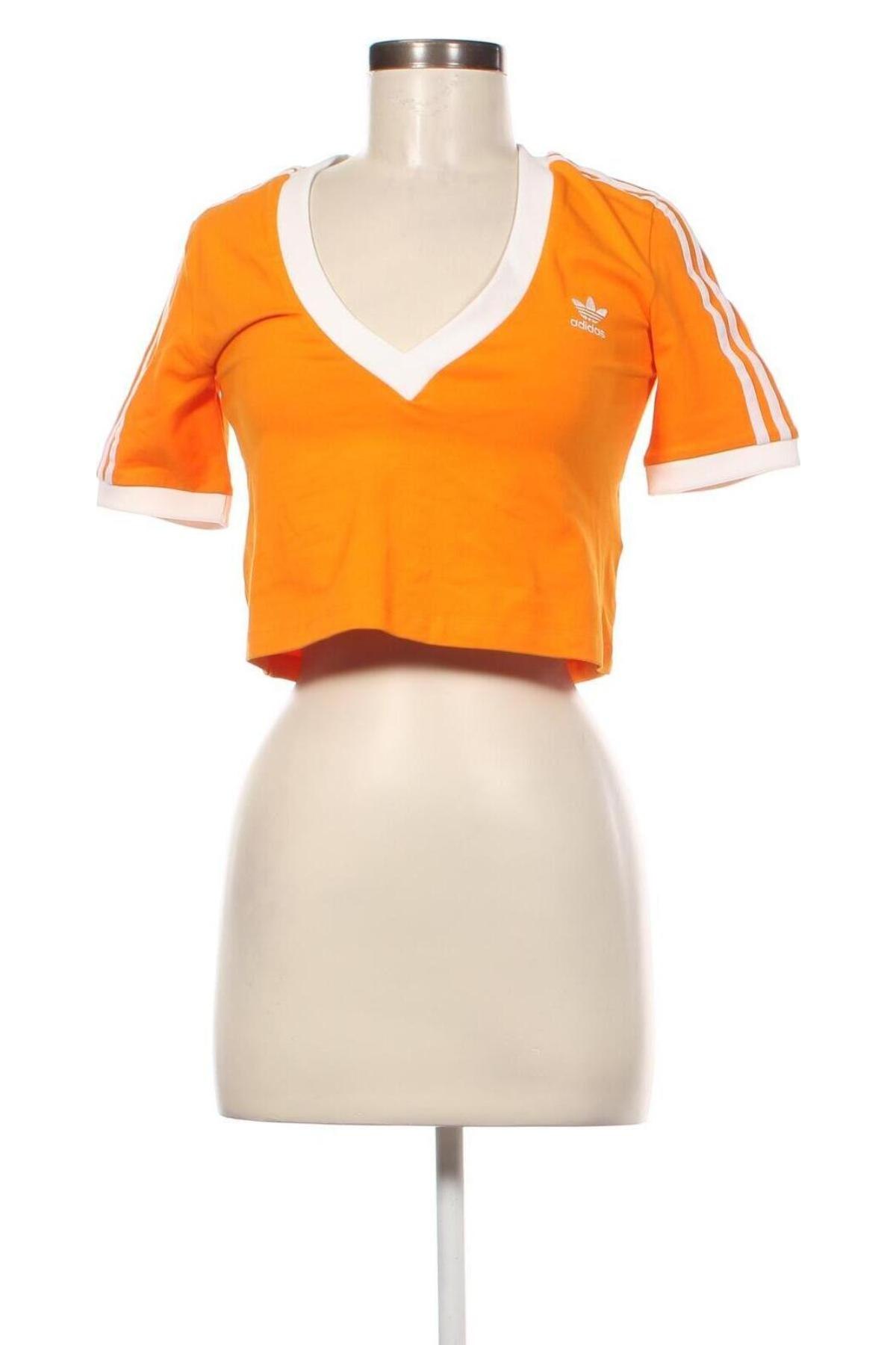 Damen T-Shirt Adidas Originals, Größe S, Farbe Orange, Preis 5,99 €