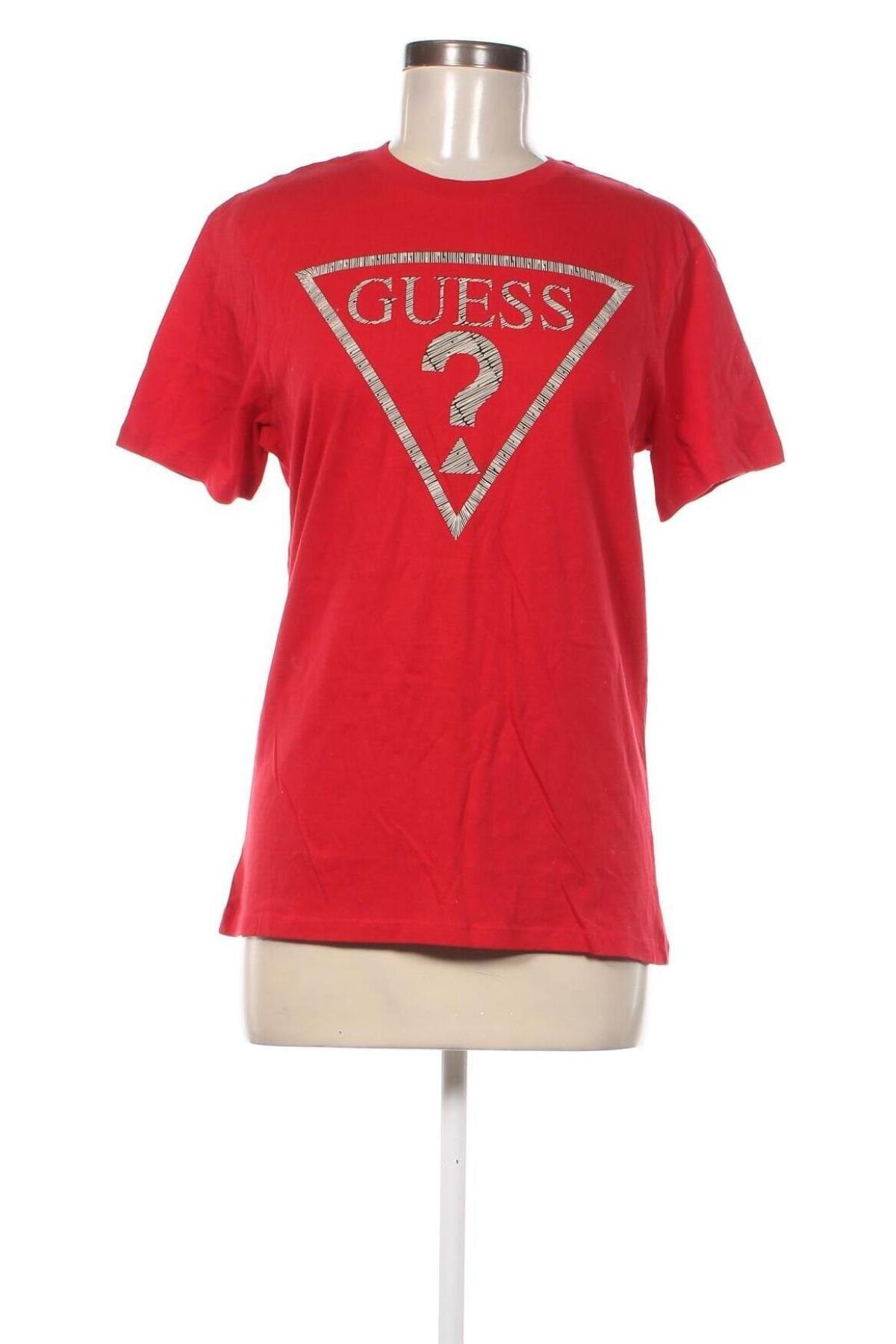 Γυναικείο t-shirt Guess, Μέγεθος S, Χρώμα Κόκκινο, Τιμή 26,81 €