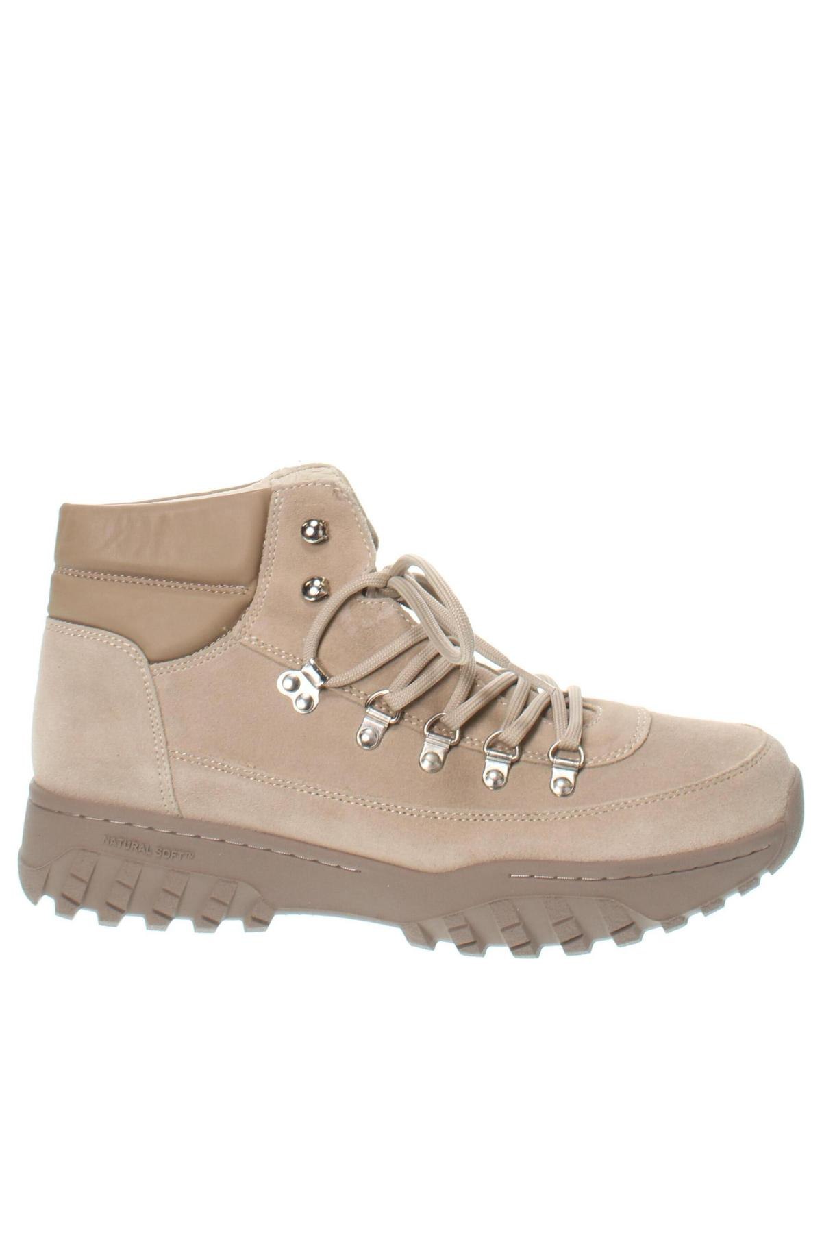 Damen Stiefeletten Woden, Größe 42, Farbe Beige, Preis 68,99 €